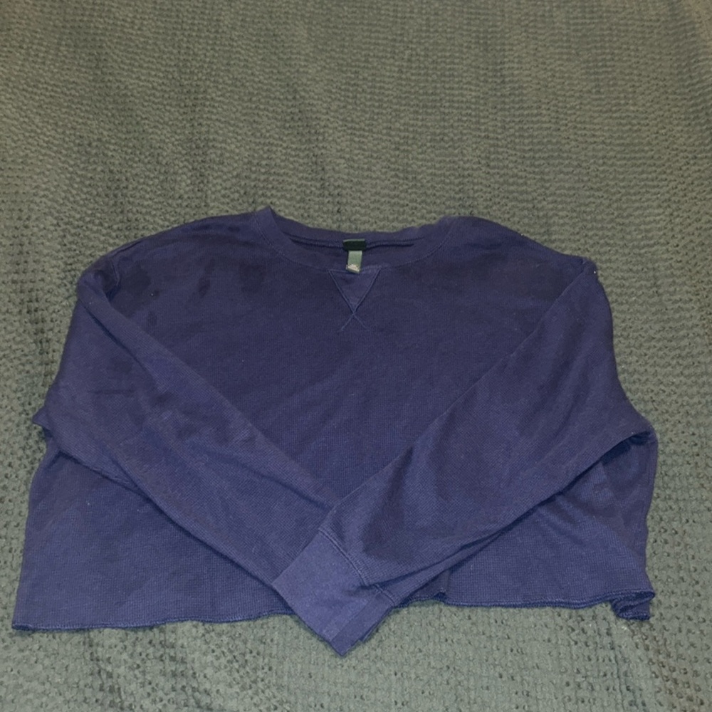 Wild Fable Waffle Cropped Top